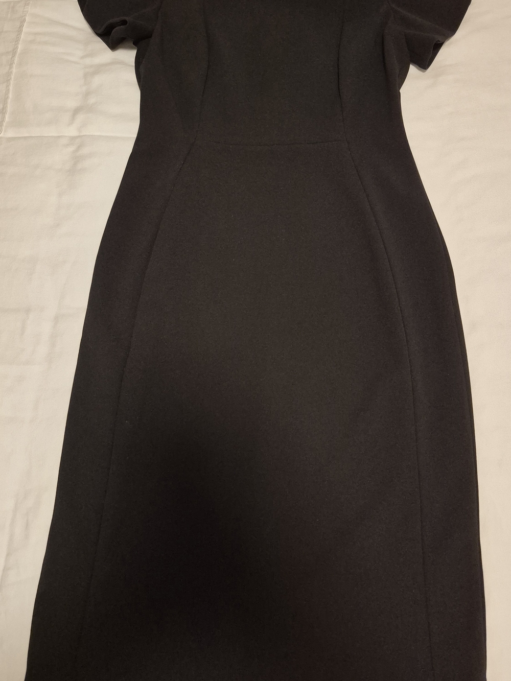 Calvin Klein Black Dress- Sleek Tailored Silhouette